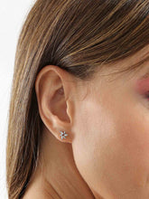 Celestial Seastar Silver-Tone Stainless Steel Stud Earrings